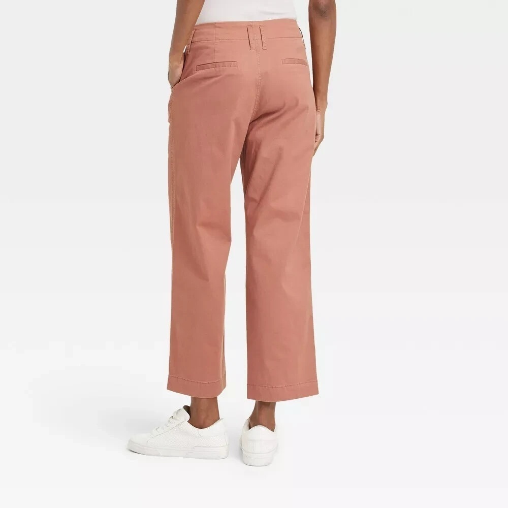 A New Day Pant Wide Leg Cropped Pink size 4 - Picture 12 of 12